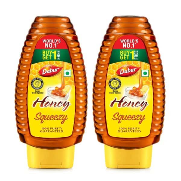 Dabur Honey Squeezy Pack 450g (225gx2, Pack of 2)