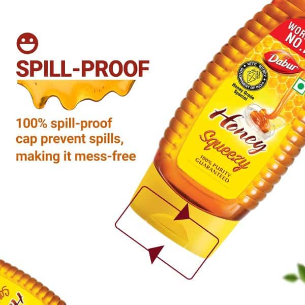 Dabur Honey Squeezy Pack 450g (225gx2, Pack of 2) - Image 4