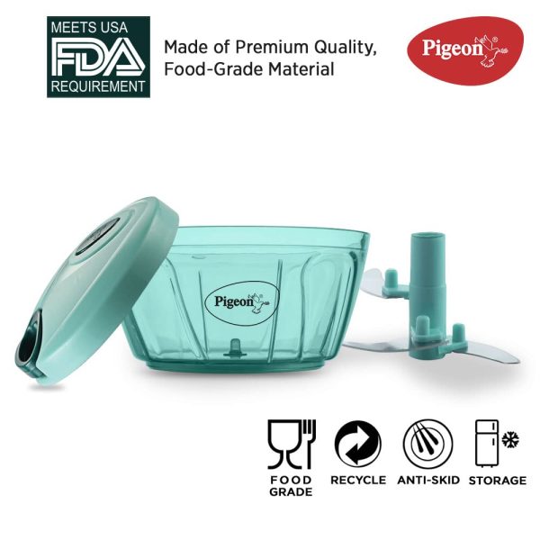 Pigeon Polypropylene Mini Handy and Compact Chopper with 3 Blades - Image 2