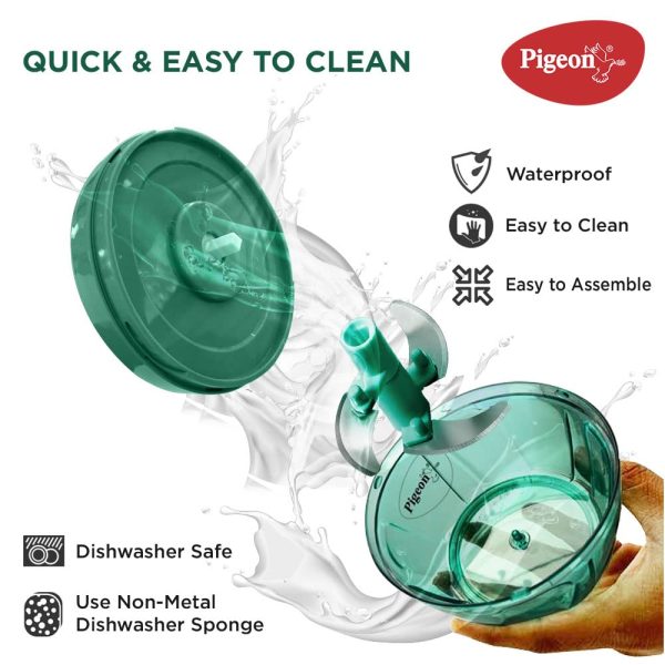 Pigeon Polypropylene Mini Handy and Compact Chopper with 3 Blades - Image 3