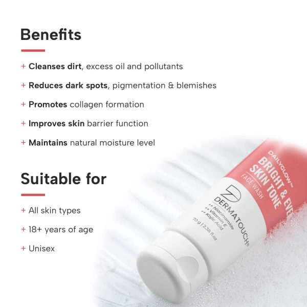 DERMATOUCH Bright & Even Tone Face Wash - Image 2