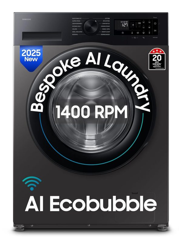 Samsung 9 kg, 5 star, AI EcoBubble, Super Speed & Wi-Fi