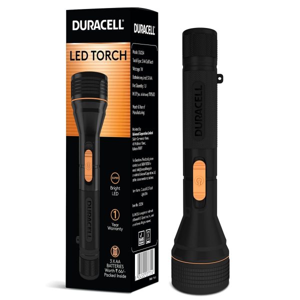 Duracell LED Torch Light, Super Bright, 12000 LUX