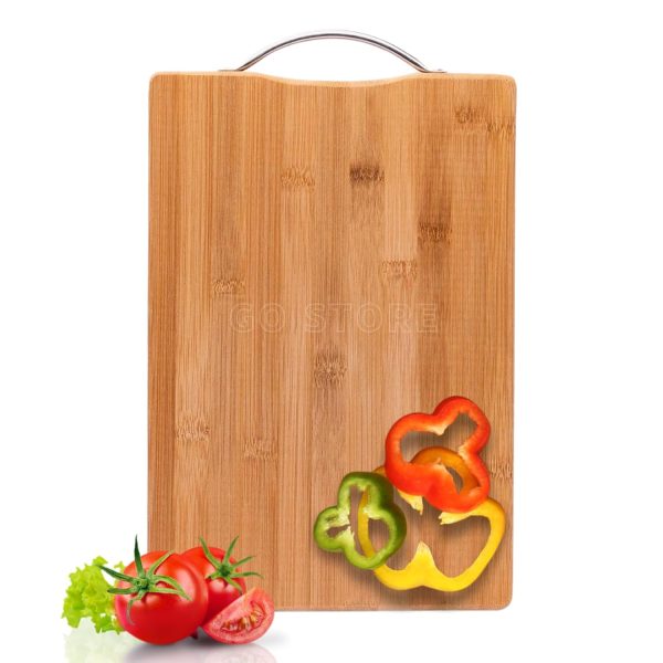 Go Store Large Non-Slip Wooden Bamboo Cutting Board