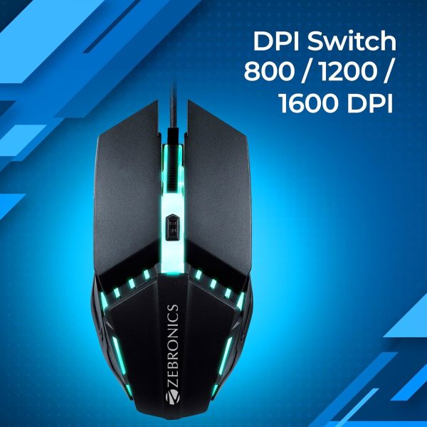 ZEBRONICS PHERO Wired Gaming Mouse - Image 2