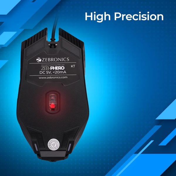 ZEBRONICS PHERO Wired Gaming Mouse - Image 3