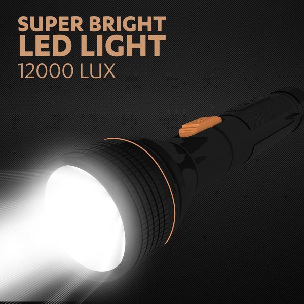 Duracell LED Torch Light, Super Bright, 12000 LUX - Image 3